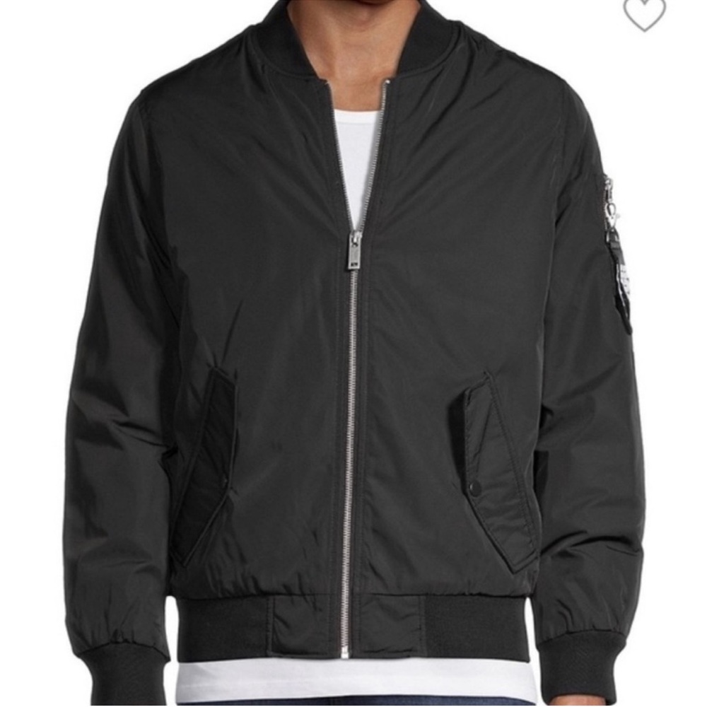 UGG Freddie Bomber Jacket Water Resistant Black Size Small